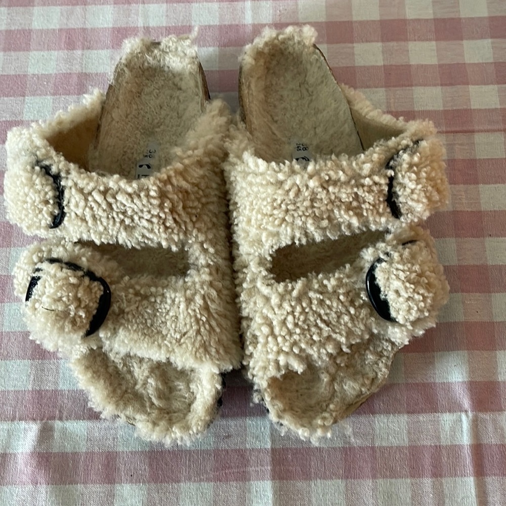 Birkenstock Arizona, Platform, Shearling, 38